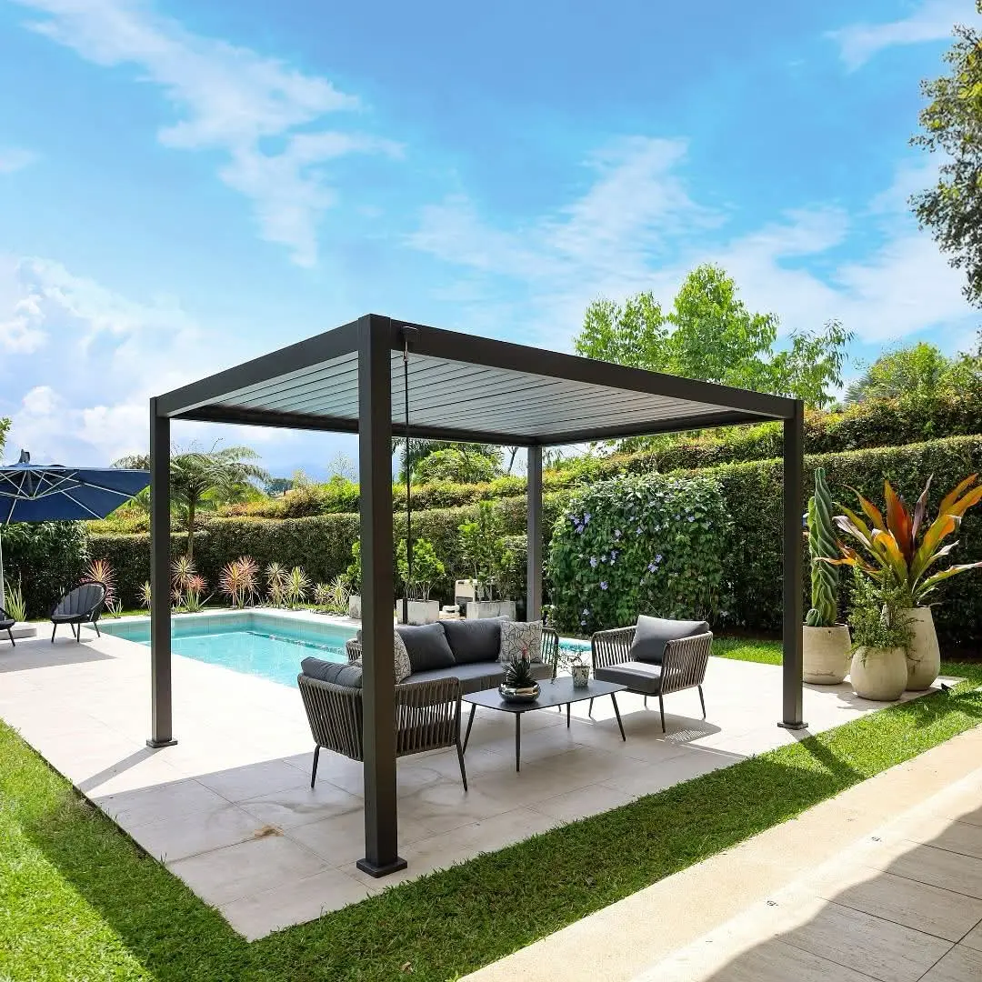 Pergola bioclimatica en Ibagué - Marca Pentagrama
